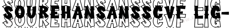 soureHanSansSCVF lig字体转换